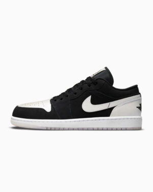 Air Jordan 1 Low Black White Diamond