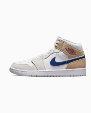 Air Jordan 1 Mid Tan Suede Navy