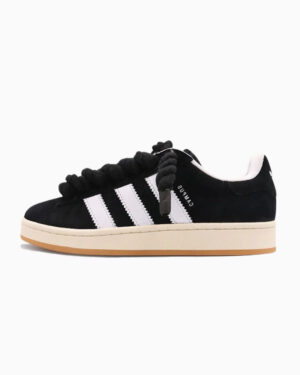 Adidas Campus 00s Black Rope Laces Black