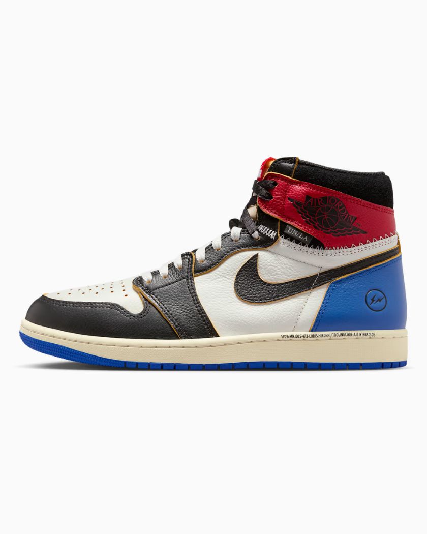 Air Jordan 1 Retro High OG SP Fragment x Union LA Varsity Red Sport Royal