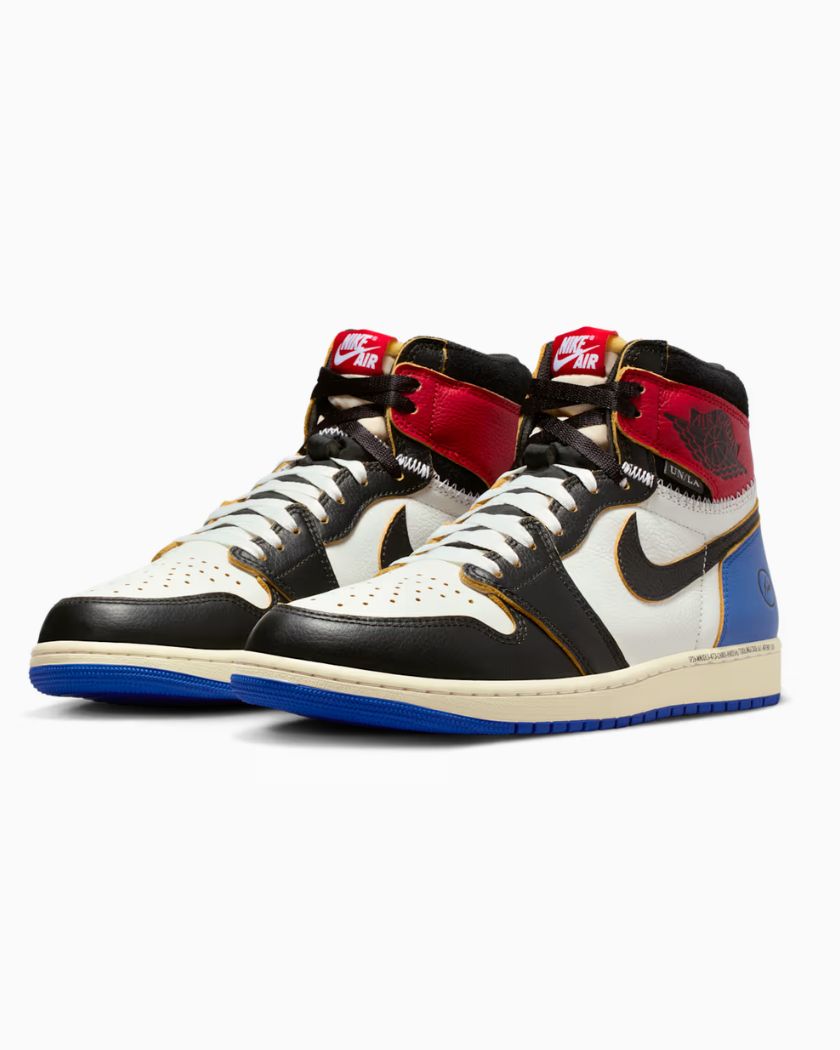Air Jordan 1 Retro High OG SP Fragment x Union LA Varsity Red Sport Royal - Imagen 2