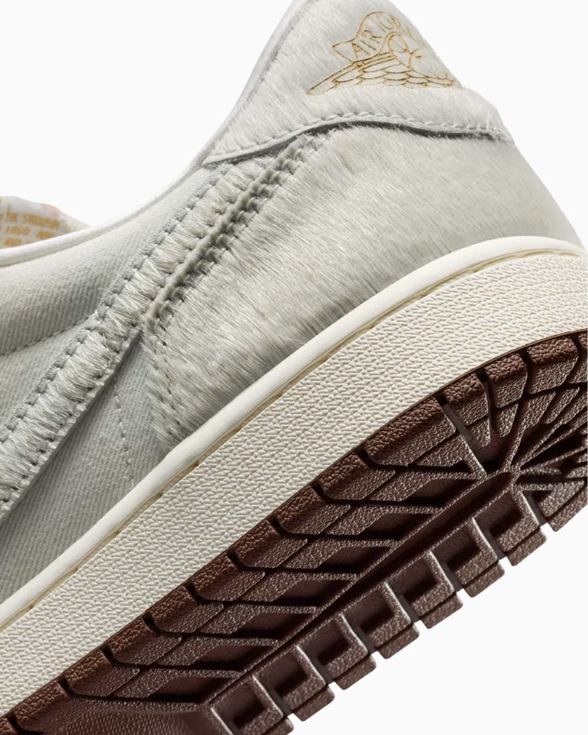 Air Jordan 1 Retro Low OG Football Grey Sail Light Chocolate - Imagen 6