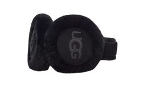 UGG Sheepskin Embroidery Earmuff Black
