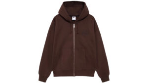 Stussy x Nike Stone Washed Fleece Zip Hoodie (FW25) Dark Cinder