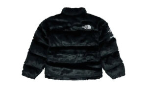 The North Face x Supreme Faux Fur Nuptse Jacket Black