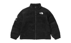 The North Face x Supreme Suede Nuptse Jacket Black