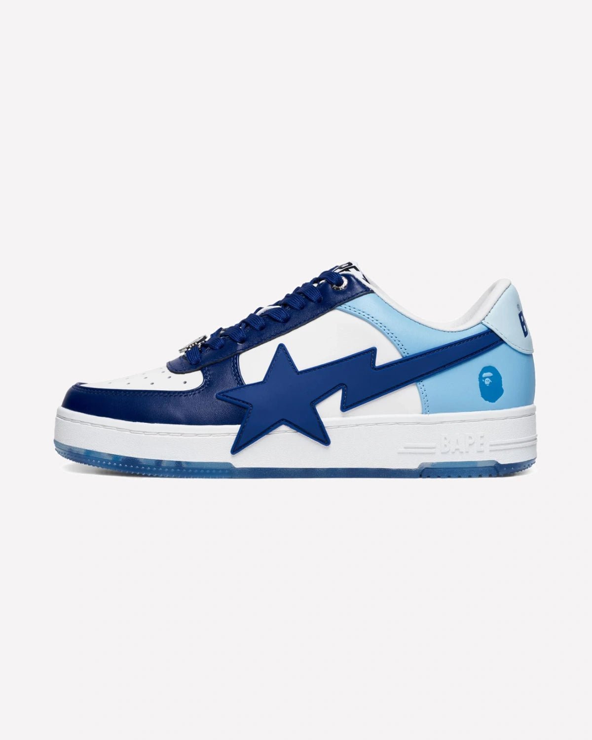 A Bathing Ape Bape Sta OS White Blue University Blue