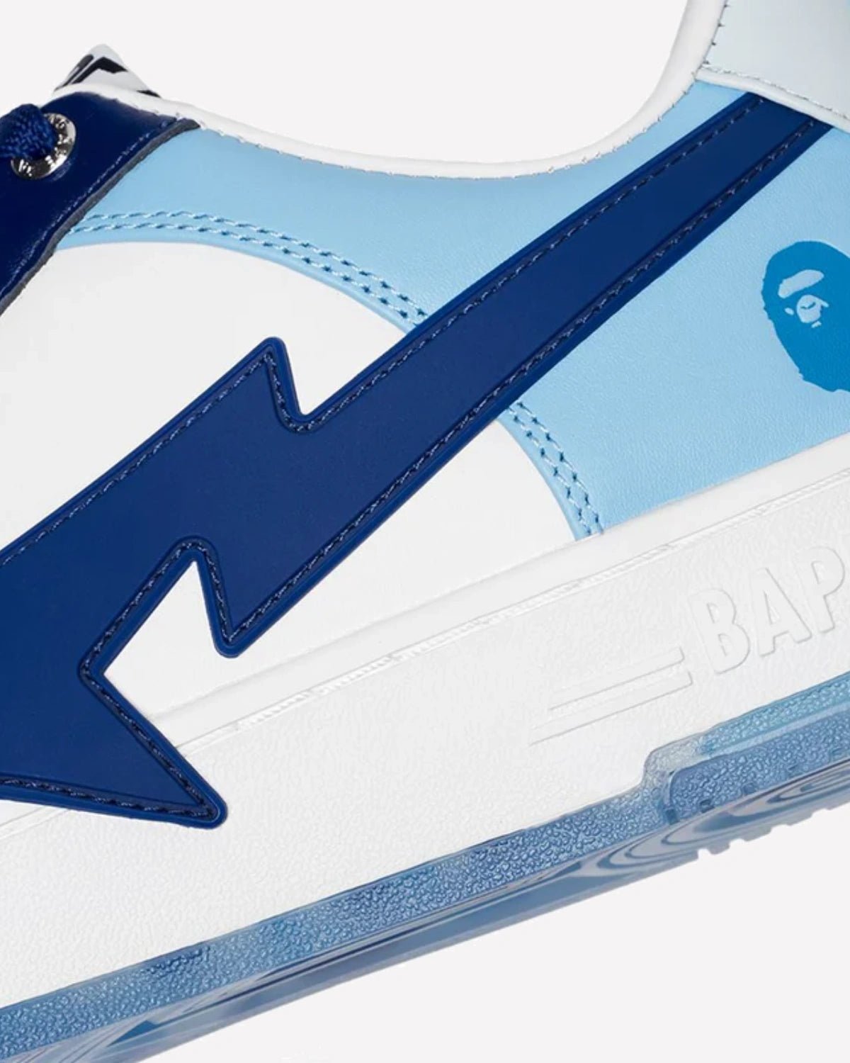 A Bathing Ape Bape Sta OS White Blue University Blue - Imagen 6