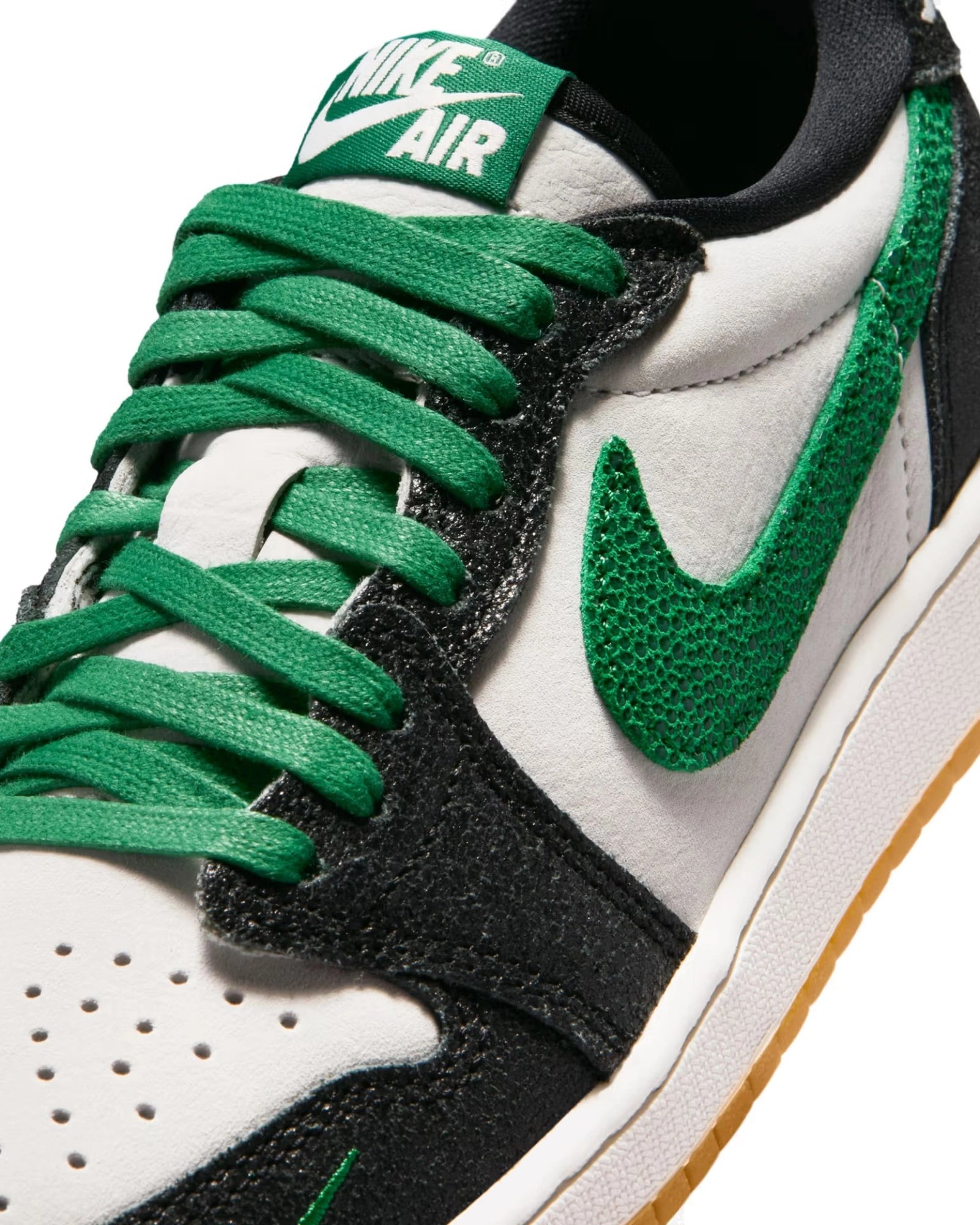 Air Jordan 1 Retro Low OG Phantom Pine Green (GS) - Imagen 5