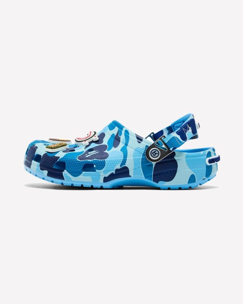 Crocs Classic Clog A Bathing Ape ABC Camo Blue