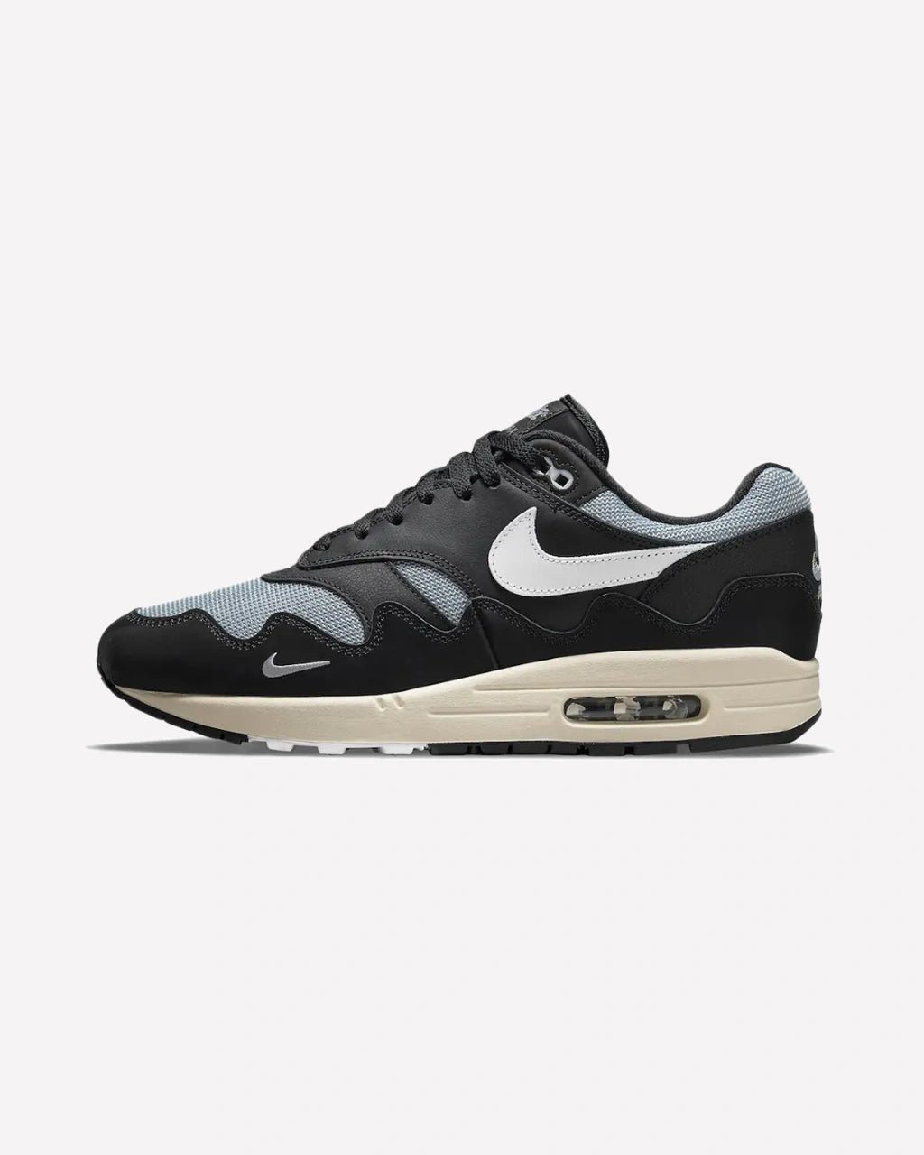 Nike Air Max 1 Patta Waves Metallic Silver White Black