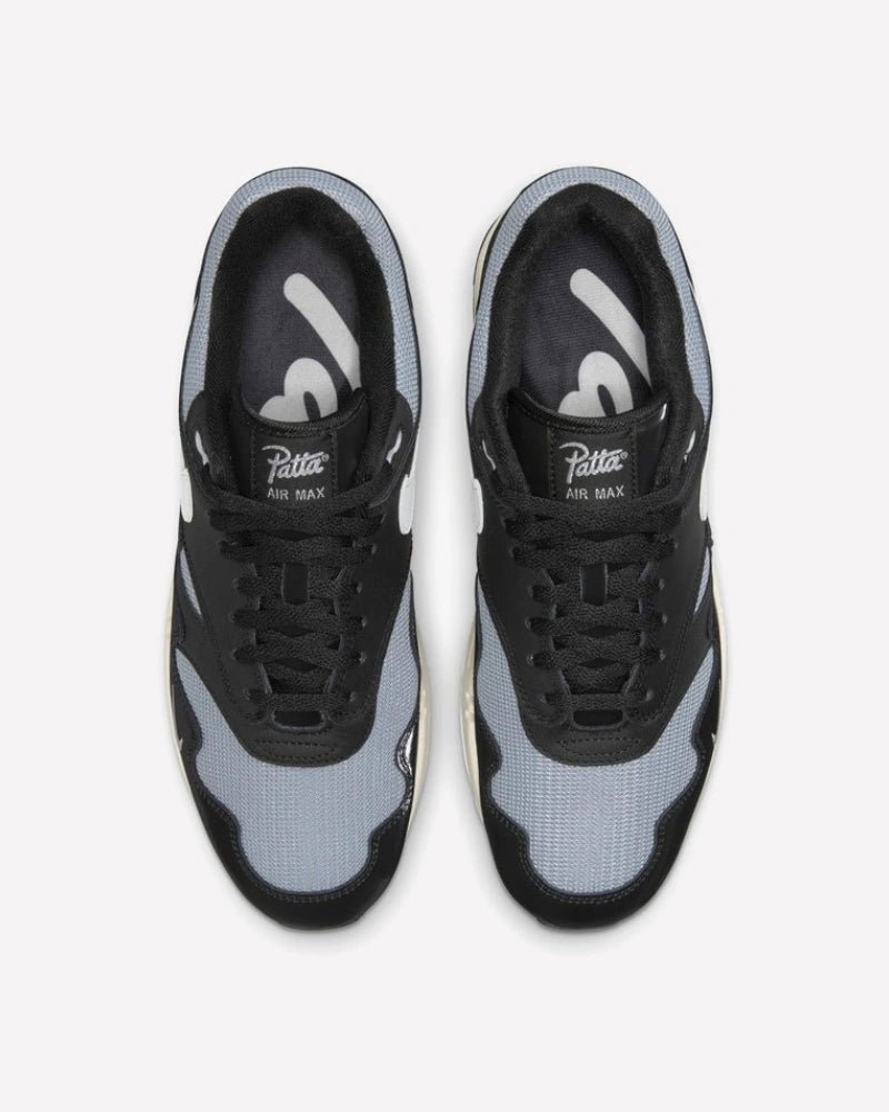 Nike Air Max 1 Patta Waves Metallic Silver White Black - Imagen 3