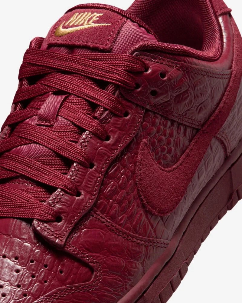 Nike Dunk Low Crocodile Team Red - Imagen 6
