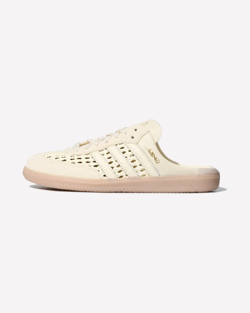 adidas Samba Mule Woven Basketweave Cream White