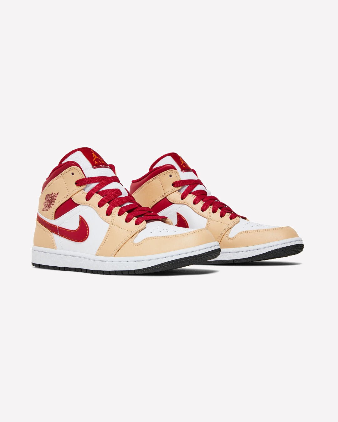 Air Jordan 1 Mid Light Curry Cardinal - Imagen 2
